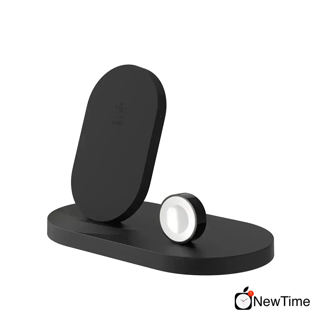 Беспроводное зарядное устройство Belkin Qi Wireless iWatch (1A) + iPhone (7.5W) + USB-A 5W/1A (F8J235VFBLK)